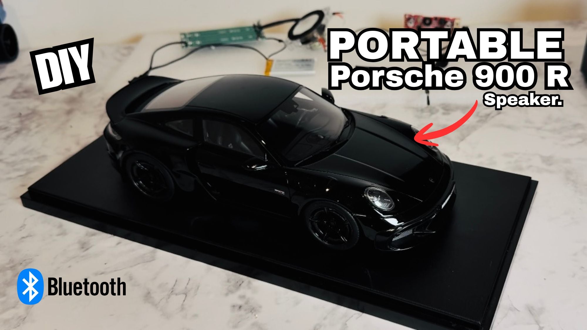 Custom GT Spirit 1:18 Porsche Brabus 900 Rocket-R Bluetooth Speaker (GT502)